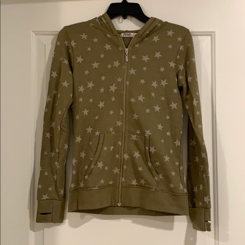 T2 Love Star Zip Up Sweatshirt